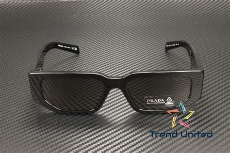 Prada PR 09ZS 1AB5S0 54 Black Sunglasses .